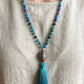 Mala da meditazione in Apatite, Perla Guru Tibetana, rame
