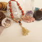 Bracciale Mala in Diaspro Rosso, Diaspro Paesaggio e Pietra Lavica – 18 pietre naturali