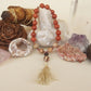 Bracciale Mala in Diaspro Rosso, Diaspro Paesaggio e Pietra Lavica – 18 pietre naturali