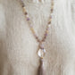 Mala da meditazione in Quarzo Ametistino con Goethite, Ametista Lavanda e Quarzo Ferroso – 108 perle