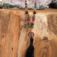 la madregea mala collana fatta a mano per  meditare con 108 perle in pietra dura naturale di tormalina, perla guru in  rame. 