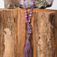 mala 108 pietre naturali in ametista lavanda pietra guru ametista prezioso strumento per meditare tenendo conto dei Mantra durante la pratica 