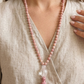 Mala 108 in Rodonite, Pietra Guru Quarzo rosa e Rame