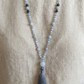Mala in Dumortierite, Acquamarina, Pietra Guru Acquamarina, Rame