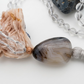 Mala collana da meditazione in Cristallo di Rocca, Pietra Guru Agata botswana, rame