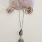 Mala collana da meditazione in Cristallo di Rocca, Pietra Guru Agata botswana, rame