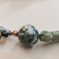 Mala 108 in Agata albero, Pietra guru Agata albero, Rame