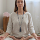 Mala in Dumortierite, Acquamarina, Pietra Guru Acquamarina, Rame
