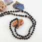 Mala da meditazione in Ossidiana dorata, Pietra Guru Ossidiana dorata, Rame