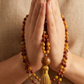 Mala in Mookaite, Pietra Guru Agata, Rame