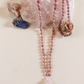 Mala 108 in Rodonite, Pietra Guru Quarzo rosa e Rame