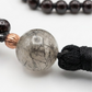 Mala da meditazione 108 perle Onice, pietra guru Quarzo Tormalinato, rame