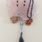 Mala in Dumortierite, Acquamarina, Pietra Guru Acquamarina, Rame