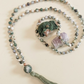 Mala 108 in Agata albero, Pietra guru Agata albero, Rame