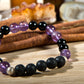 Ametista, onice, lava, argento 925