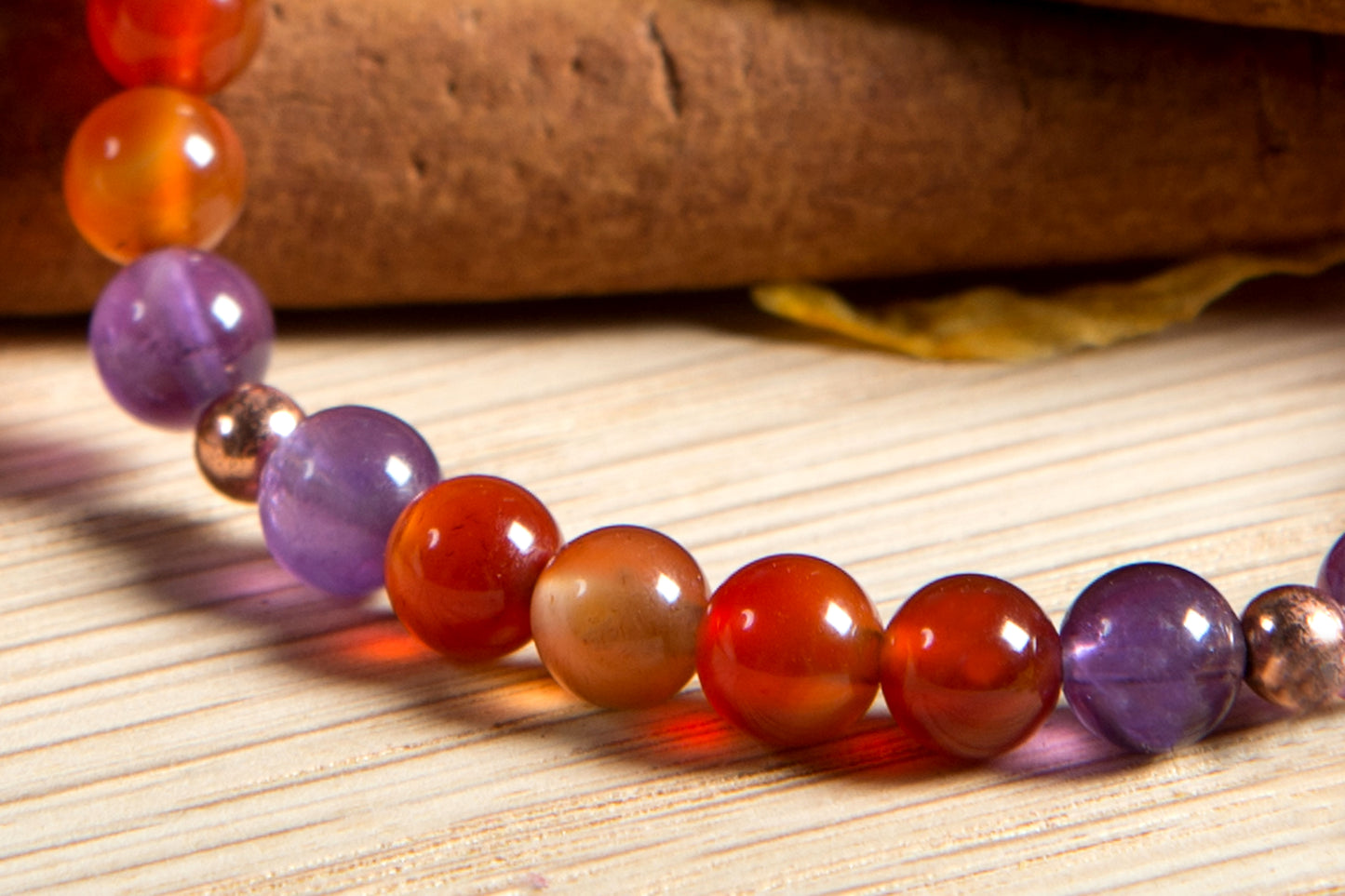 Ametista, corniola, lava, rame, charms