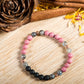 Labradorite, rodonite, lava, rame