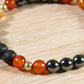 Corniola, ematite, lava, argento dorato 925, charms