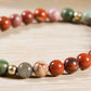 Diaspro brecciato, giada, lava, argento dorato 925, charms