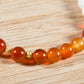 Corniola, giada bianca, lava, argento dorato 925
