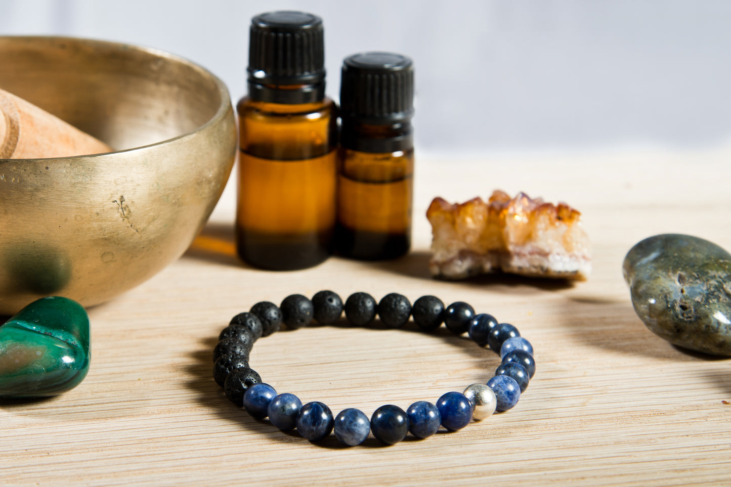 Sodalite, lava, argento 925