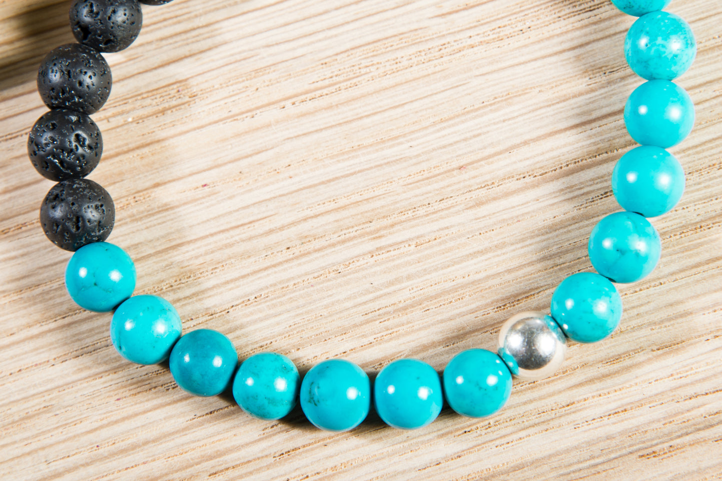 Turchese, lava, argento 925