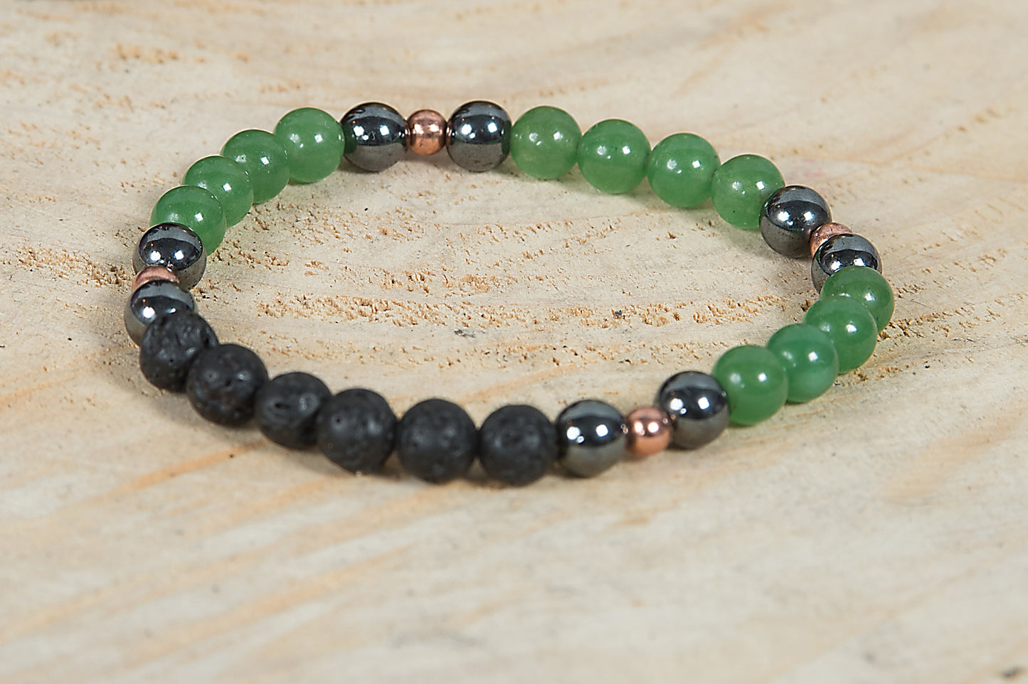Avventurina, ematite, lava, rame, charms