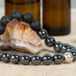 Ematite, lava, argento 925