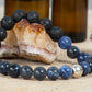 Sodalite, lava, argento 925